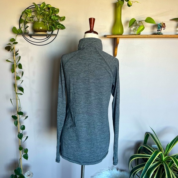 Skechers Sport Heathered Gray Quarter (1/4) Zip Long Sleeve Pullover Womenβs Med - Picture 5 of 6
